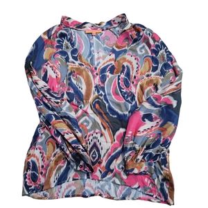 Villa Gallo Maya Blouse Paisley Ikat Size 40